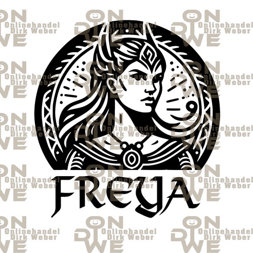 Aufkleber freya klein - aufkleber, "freya