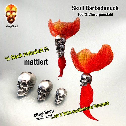 Bartschmuck skull totenkopf - bartschmuck,