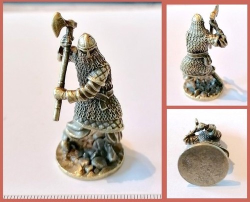 Messing figur krieger - messing, wikinger