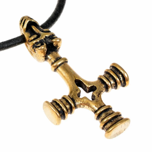 Thorshammer fossi amulett - thorshammer,