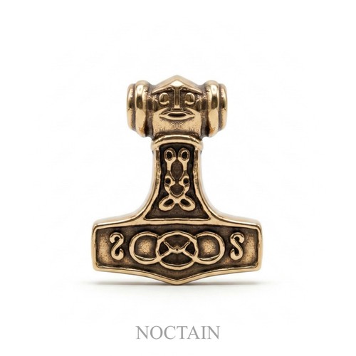 Kleiner bronze thorshammer - kleiner,