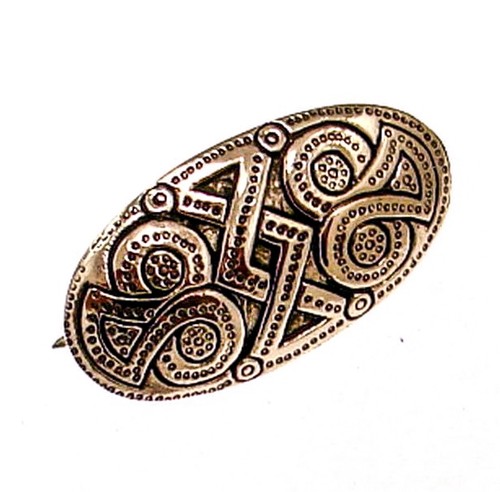 Bronze wikinger fibel - bronze, klein